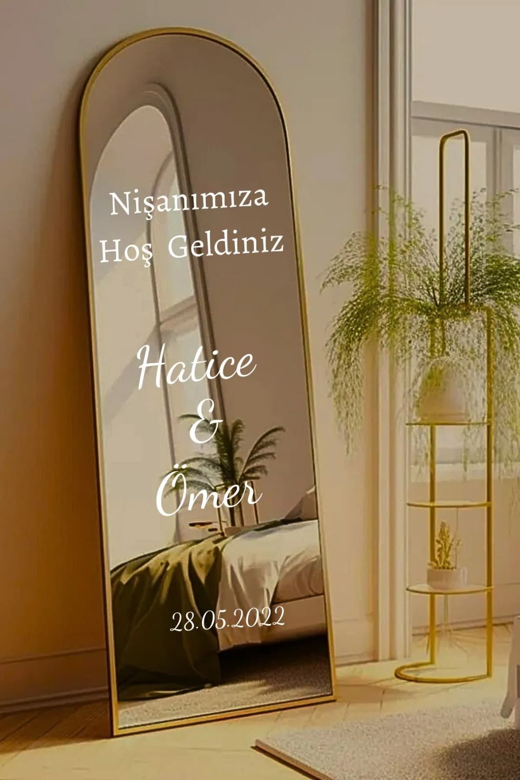 Ankara Düğün & Nişan Ayna Yazısı Kesimi - Ankara Baskı Hizmetleri - Görsel 1