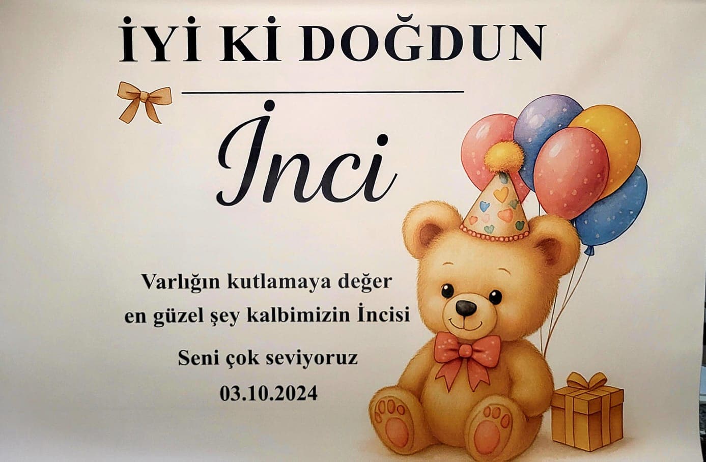 Ankara Doğum Günü Afişi & Karşılama Panosu - Ek Görsel 2