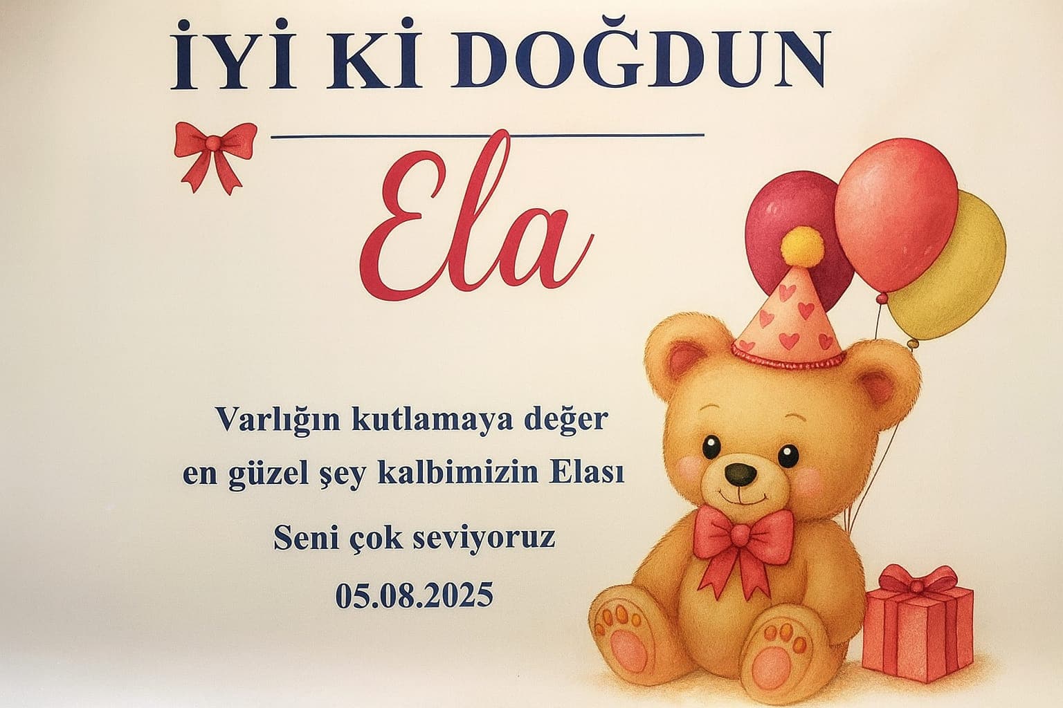 Ankara Doğum Günü Afişi & Karşılama Panosu - Ek Görsel 7