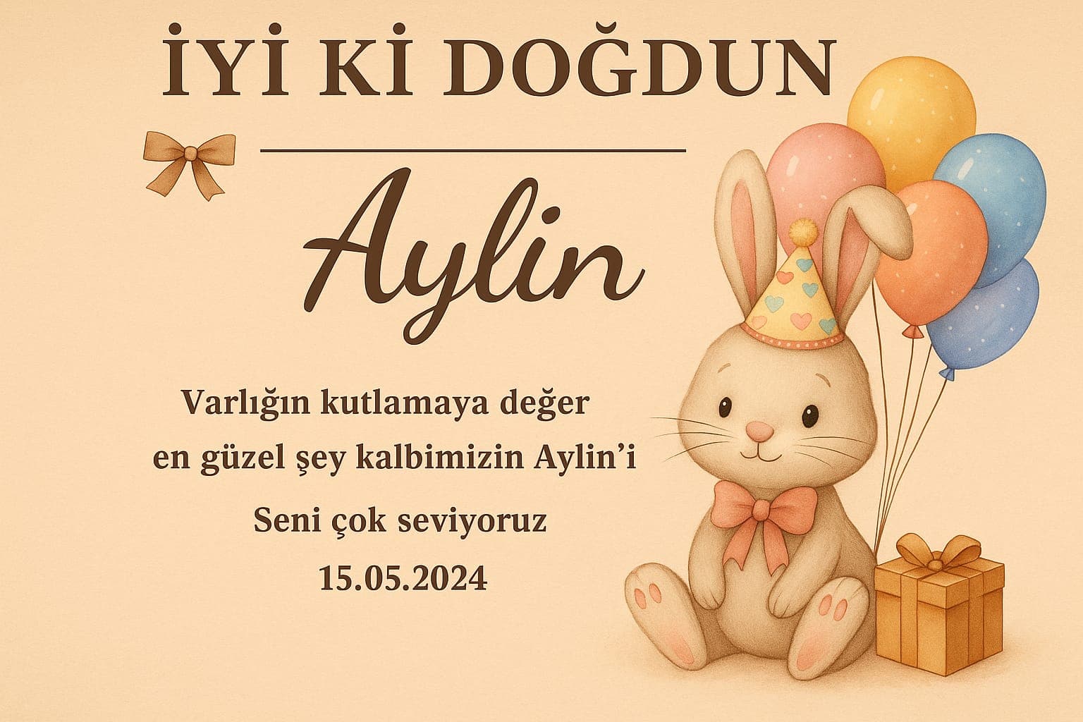 Ankara Doğum Günü Afişi & Karşılama Panosu - Ek Görsel 9