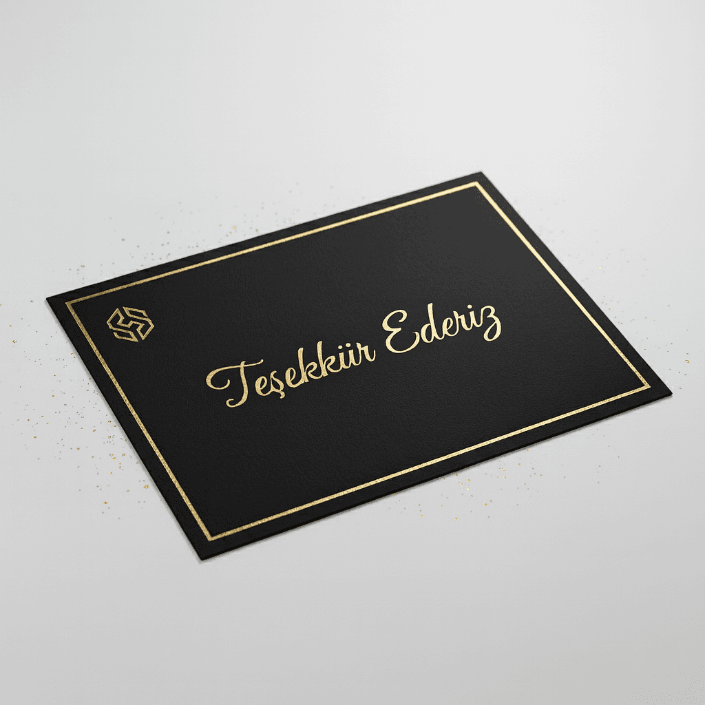 Teşekkür Kartı Baskı - Ek Görsel 2